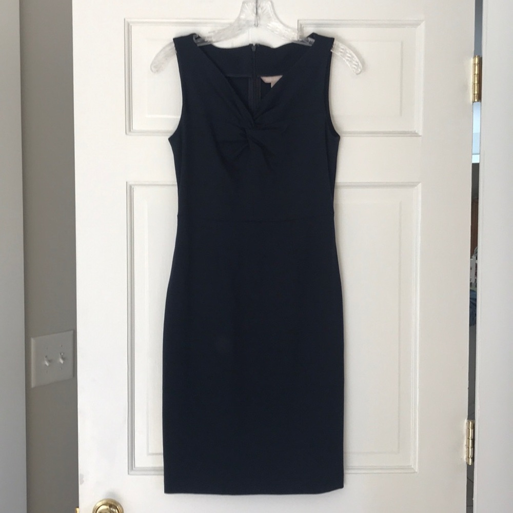 Banana Republic navy knee length dress